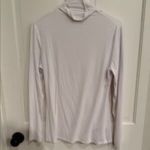 White Long Sleeve Turtleneck Top